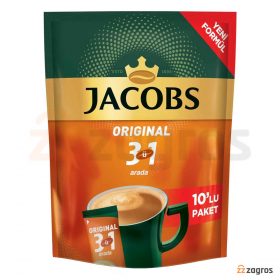 پودر قهوه فوری 3 در 1 جاکوبز ORIGINAL بسته 10 عددی