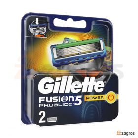 تیغ یدک ژیلت مدل FUSION5 PROGLIDE POWER بسته 2 عددی