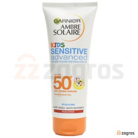 شیر ضد آفتاب کودک گارنیر SPF 50+ مدل SENSITIVE advanced حجم 200 میل