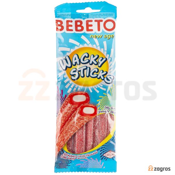 خرید پاستیل مدادی ببتو مدل WACKY STICKS وزن 75 گرم