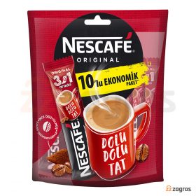 پودر قهوه فوری نسکافه مدل original بسته 10 عددی پودر قهوه فوری نسکافه مدل original بسته 10 عددی