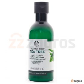 تونر پاک کننده صورت درخت چای (تی تری) بادی شاپ مناسب پوست مستعد جوش و لک 250 میل