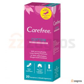 پد روزانه معطر Carefree سایز کوچک و مدیوم بسته 20 عددی