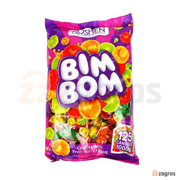 آبنبات میوه ای BIM BOM وزن یک کیلوگرم