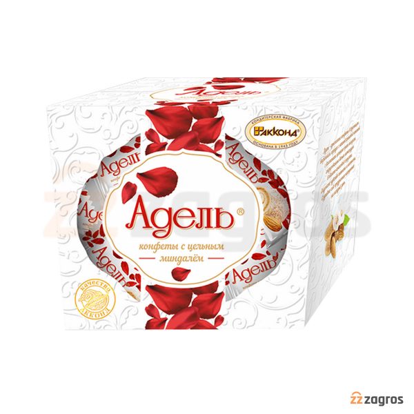 شکلات سفید مغزدار Akkond Adel با روکش نارگیل 150 گرم