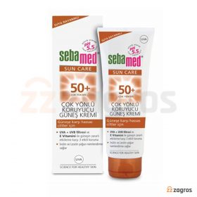 کرم ضد آفتاب سبامد spf +50 مناسب پوست حساس 75 میل