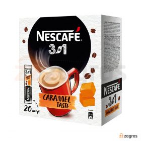 قهوه فوری 3 در1 نسکافه مدل Caramel Taste حجم 14.5 گرم بسته 20 تایی