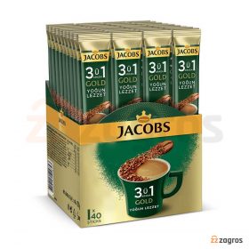 پودر قهوه فوری 3 در 1 جاکوبز مدل Yoğun Lezzet حجم 18 گرم بسته 40 تایی
