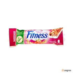 غلات بار نستله مدل Fitness حاوی توت فرنگی و زغال اخته وزن 23.5 گرم