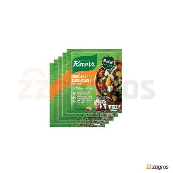 چاشنی سالاد کنور با طعم سیر و سرکه بسته 5 عددی
