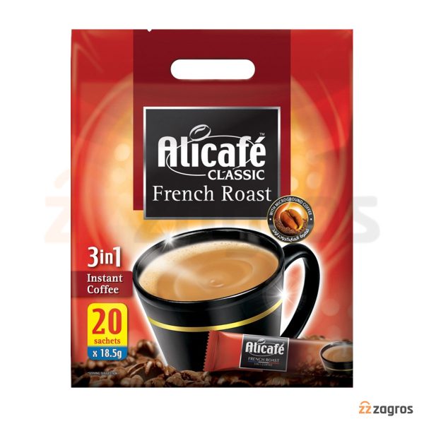 کافی میکس 3 در 1 علی کافه مدل French Roast