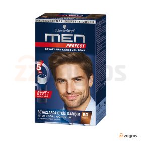 کیت رنگ مو مردانه شوارتسکوف Men Perfect قهوه‌ای شماره 60