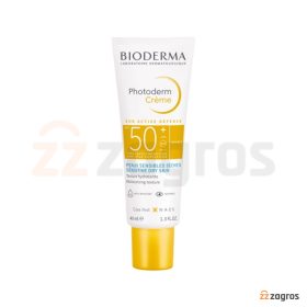 کرم ضد آفتاب بایودرما +SPF50 مدل Photoderm Creme پوست حساس و خشک 40 میل