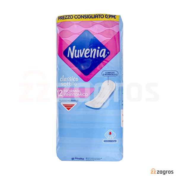 نوار بهداشتی Nuvenia سایز نرمال بسته 12 عددی