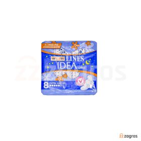 نوار بهداشتی ویژه شب لاینز Idea Ultra بسته 8 عددی نوار بهداشتی ویژه شب لاینز Idea Ultra بسته 8 عددی