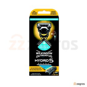 خودتراش مردانه 5 تیغه ویلکینسون مدل Sword Hydro 5 Sense به همراه دو عدد یدک