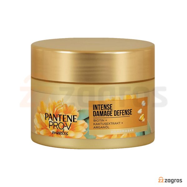 ماسک مو پنتن مدل Intense Damage Defense حاوی روغن آرگان و عصاره کاکتوس 160 میل