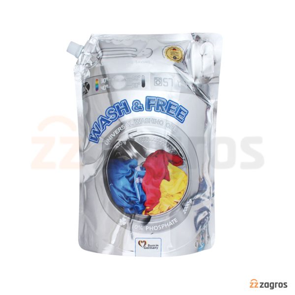 ژل لباسشویی Wash & Free سری Universal مناسب شستشوی دستی و ماشینی 2 لیتر
