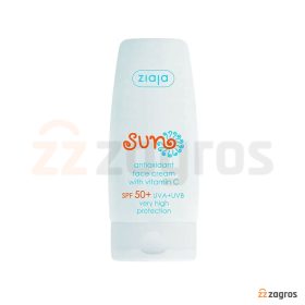 کرم ضد آفتاب آنتی اکسیدان زیاجا +SPF50 حاوی ویتامین C مناسب انواع پوست 50 میل