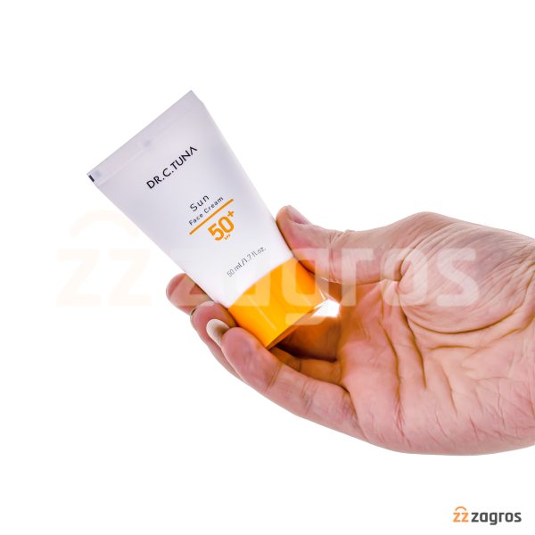 کرم ضد آفتاب فارماسی Dr.C.Tuna حاوی +SPF50 بی رنگ مناسب پوست حساس 50 میل