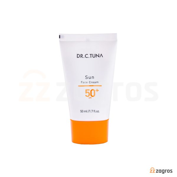 کرم ضد آفتاب فارماسی Dr.C.Tuna حاوی +SPF50 بی رنگ مناسب پوست حساس 50 میل