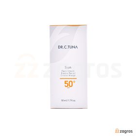 کرم ضد آفتاب فارماسی Dr.C.Tuna حاوی +SPF50 بی رنگ مناسب پوست حساس 50 میل