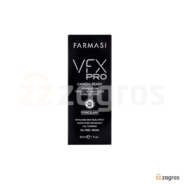 کرم پودر فارماسی Vfx Pro شماره 02 Porcelain حجم 30 میل