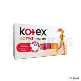 تامپون کوتکس Active مدل Hopman تعداد 16 عددی