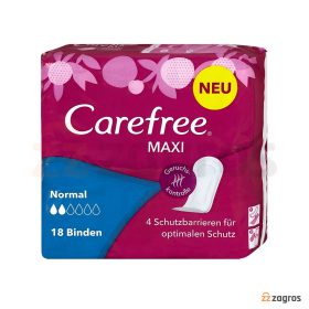 نوار بهداشتی Carefree مدل Maxi سایز نرمال بسته 18 عددی