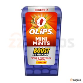 آبنبات خوشبو کننده دهان نعناع اولیپس مدل Mini Mints با رایحه انبه و پرتقال 12.5 گرم