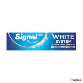 خمیر دندان سفید کننده سیگنال مدل White System حجم 75 میل