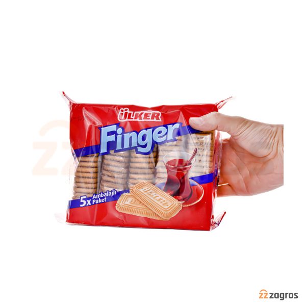 بیسکویت اولکر مدل Finger بسته 5 تایی 750 گرم