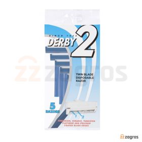 خودتراش 2 تیغ دربی مدل Twin Blade بسته 5 عددی خودتراش 2 تیغ دربی مدل Twin Blade بسته 5 عددی