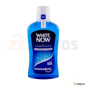 دهان شویه سفید کننده بدون الکل منتادنت مدل White Now حجم 500 میل