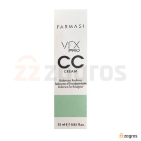 سی سی کرم ضد قرمزی پوست صورت فارماسی VFX Pro حجم 25 میل سی سی کرم ضد قرمزی پوست صورت فارماسی VFX Pro حجم 25 میل