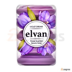 صابون الوان Elvan مدل Violet Dream بسته 5 عددی