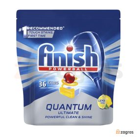قرص ماشین ظرفشویی فینیش کوانتوم Ultimate با رایحه لیمو بسته 36 عددی