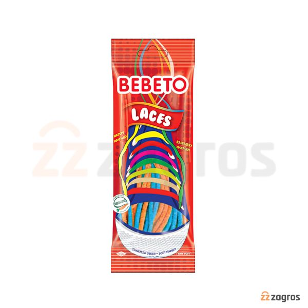 پاستیل رشته ای ببتو مدل Laces با طعم نارنگی و تمشک 75 گرم