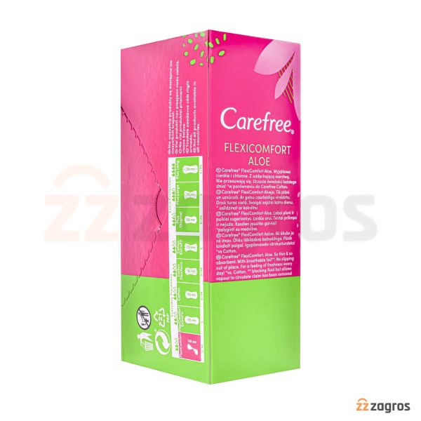 پد روزانه Carefree مدل Flexicomfort Aloe سایز متوسط و کوچک