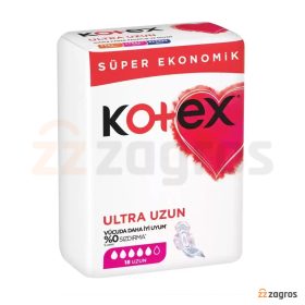 نوار بهداشتی کوتکس مدل Ultra Uzun بسته 18 عددی