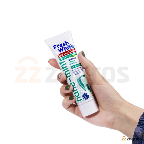 خمیر دندان فرش وایت Fresh White حاوی عصاره نعناع 90 گرم