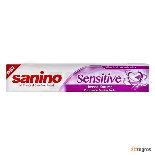 خمیر دندان سانینو مدل Sensitive حجم 100 میل