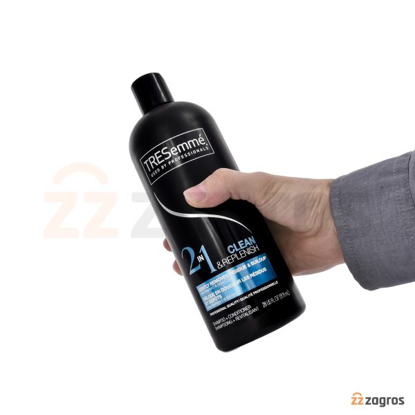 شامپو 2 در 1 ترزمه مدل Clean & Replenish حاوی ویتامین C و چای سبز 828 میل