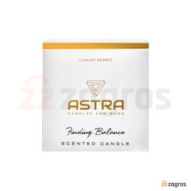 شمع معطر Astra سری Luxury رنگ سفید 210 گرم