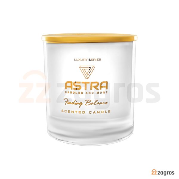 شمع معطر Astra سری Luxury رنگ سفید 210 گرم