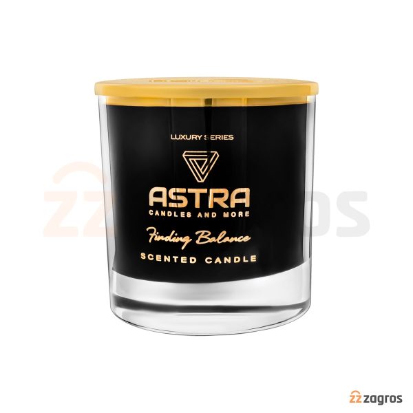 شمع معطر Astra سری Luxury رنگ مشکی 210 گرم