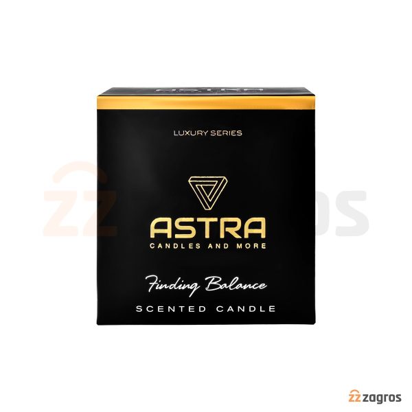 شمع معطر Astra سری Luxury رنگ مشکی 210 گرم