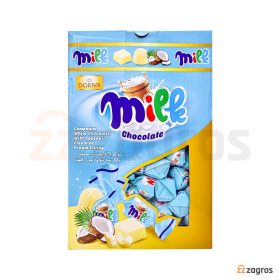 شکلات سفید Doriva سری Milk با مغز کرم فیلینگ نارگیلی 2 کیلوگرم شکلات سفید Doriva سری Milk با مغز کرم فیلینگ نارگیلی 2 کیلوگرم