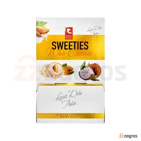 ویفر توپی نارگیلی Oddie سری Sweeties با مغز شکلات سفید و بادام 500 گرم