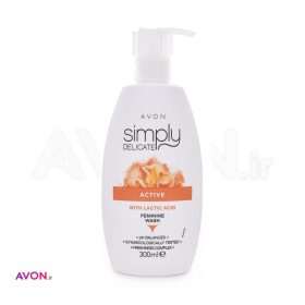 ژل بهداشتی بانوان آون Simply Delicate حاوی لاکتیک اسید مدل Active حجم 300 میل